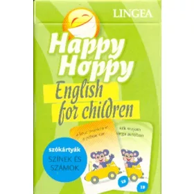   Kártya: Happy Hoppy szókártyák - Színek és számok /English for Children