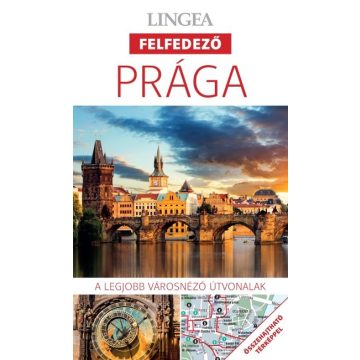   Utikönyv és térkép: Prága - Lingea felfedező /A legjobb városnéző útvonalak összehajtható térképpel