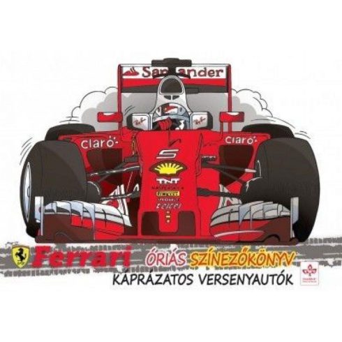 : Káprázatos versenyautók - Ferrari óriás színezőkönyv