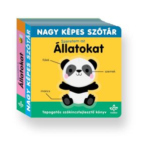   Sarah Lock: Szeretem az állatokat! - Tapogatós szókincsfejlesztő könyv - Nagy képes szótár