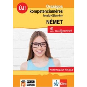   Gyuris Edit, Sárvári Tünde: Országos kompetenciamérés tesztgyűjtemény német - 8. osztályosoknak - Aktualizált kiadás + Ingyenes applikáció