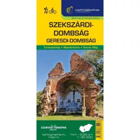   Szarvas András: Szekszárdi-dombság, Geresdi-dombság turista-és kerékpáros térkép (új kiadás)