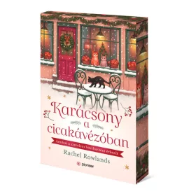   Rachel Rowlands: Karácsony a cicakávézóban (éldekorált)