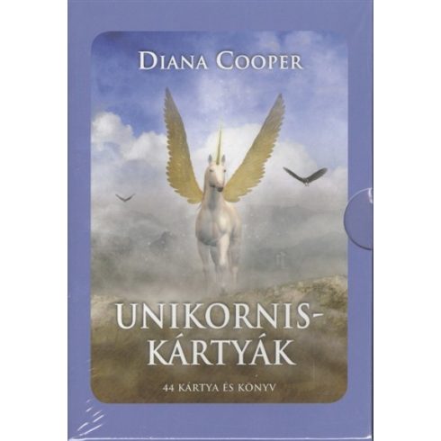 Diana Cooper: Unikorniskártyák - 44 kártya és könyv