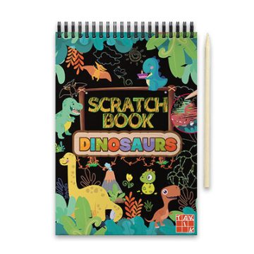 Foglalkoztató: Scratch Book - Dínók