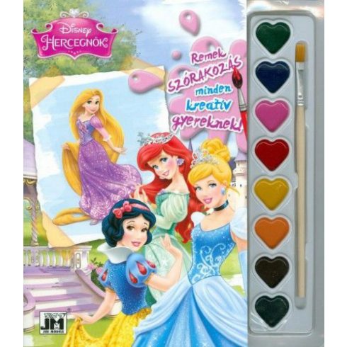 : Disney Hercegnők  - A5 kifestő festékkészlettel 2.