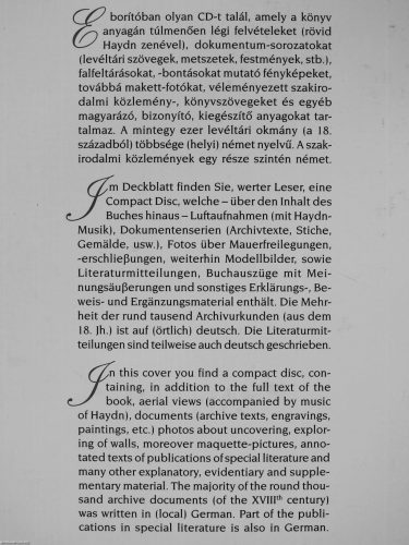  Mőcsényi Mihály: Eszterháza fehéren-feketén - CD melléklettel (antikvár, dedikált)