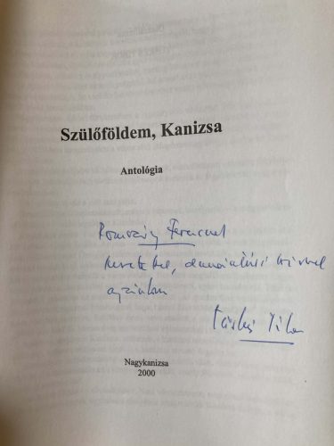 Tüskés Tibor: Szülőföldem, Kanizsa (antikvár)