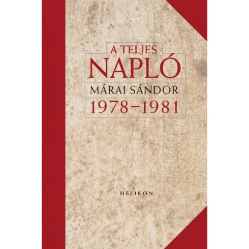 Márai Sándor: A teljes napló 1978-1981 (antikvár)