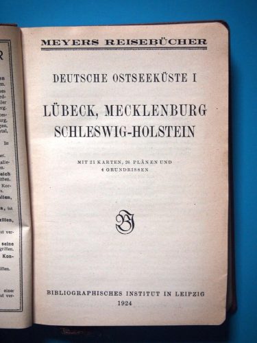 Meyers Reisebücher : Deutsche Ostseeküste 1. Teil (antikvár, német)