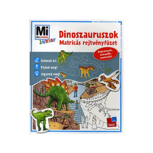 Monika Ehrenreich: Dinoszauruszok - matricás rejtvényfüzet - Mi micsoda junior