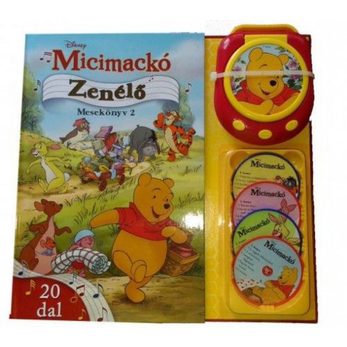 Disney: Micimackó - Zenélő mesekönyv 2. - 20 dallal