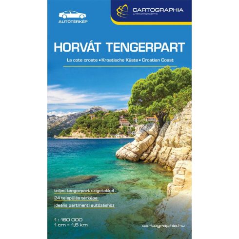 HORVÁT TENGERPART (ADRIA) TÉRKÉP 2019