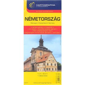   Térkép: Németország térkép (1:800 000) /Európai autótérképek