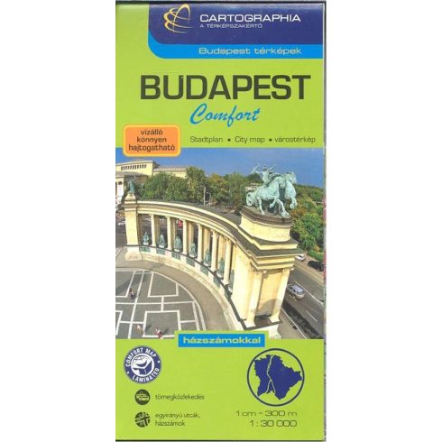 Térkép: Budapest comfort térkép (1:30 000) /Budapest térképek
