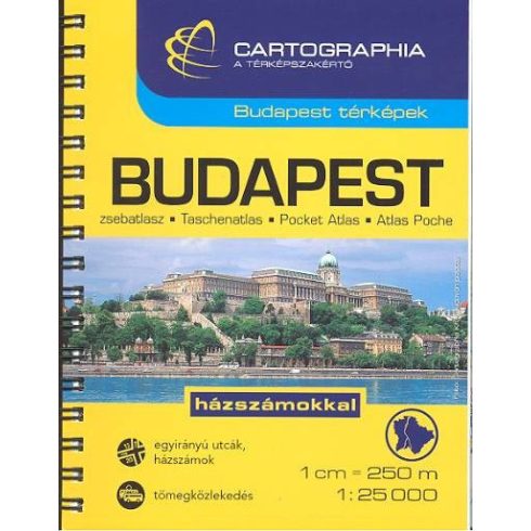 Térkép: Budapest zsebatlasz (1:25 000) /Budapest térképek