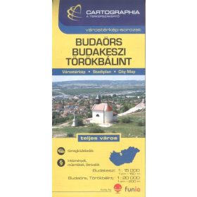   Térkép: Budaörs, Budakeszi, Törökbálint várostérkép (1:15 000) /Várostérkép-sorozat