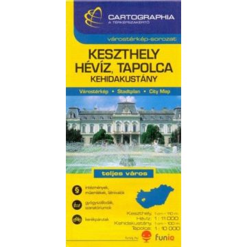 Keszthely - Hévíz várostérkép - 1:11 000