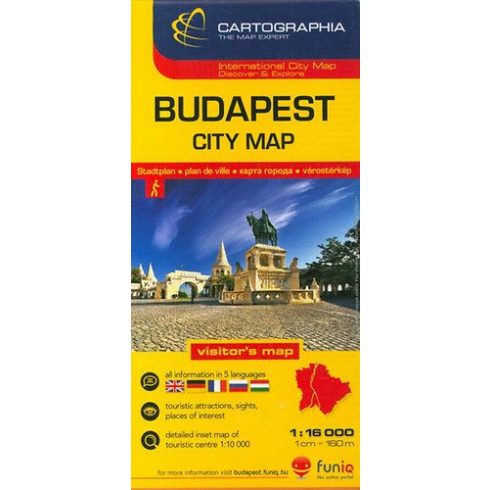 Budapest City térkép 1:16 000