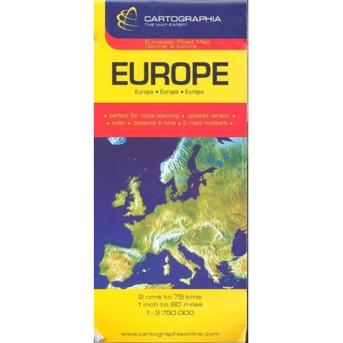 Térkép: Európa térkép (1:3 750 000) /European Road Map