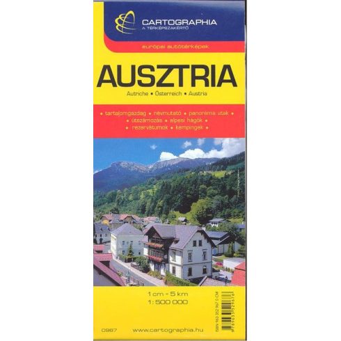 Térkép: Ausztria térkép /1:500000 €