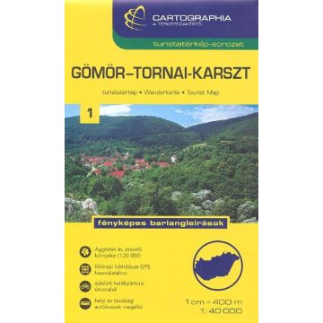   Gömör-Tornai-Karszt, Cserehát turistatérkép - Aggtelek 1:40 000, 1:60 000