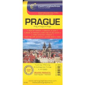   Térkép: Prága várostérkép (1:17 000) /Külföldi várostérkép