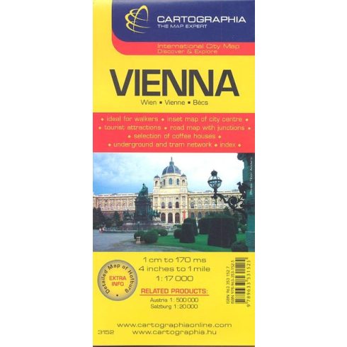 Térkép: Bécs /Vienna térkép 1:17000 €