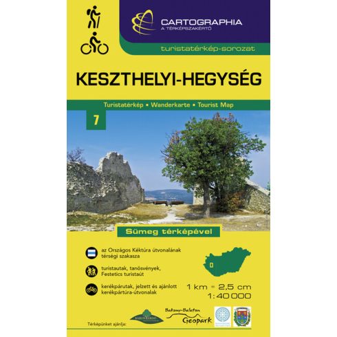 Térkép: Keszthelyi-hegység - Turistatérkép-sorozat 7. (új kiadás, 2021)