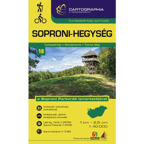 Térkép: Soproni-hegység - Turistatérkép-sorozat 18. (új kiadás, 2021)
