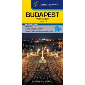   Térkép: Budapest extra várostérkép 1:30 000 (új kiadás, 2022)