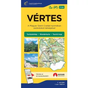   Térkép: Vértes - Turistatérkép-sorozat 20. - A Magyar Szent Család nyomában zarándoktút térképével (új kiadás)