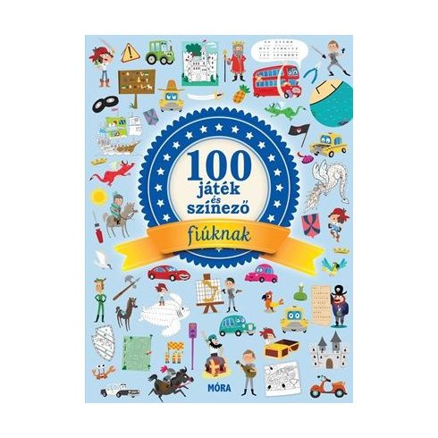 Claire Wortemann, Judicaël Porte, Mathilde Paris, Mattia Cerato: 100 játék és színező fiúknak