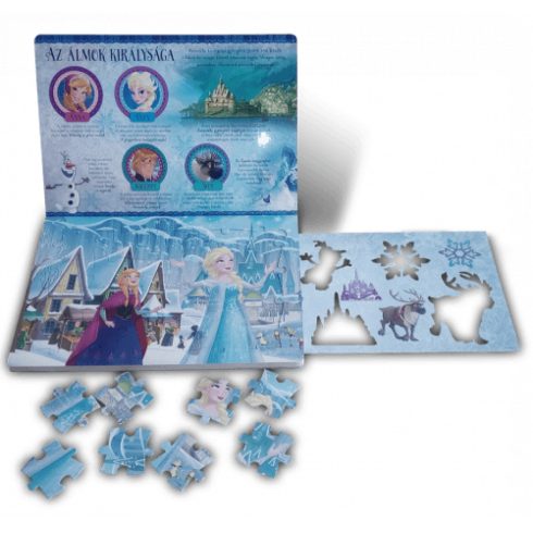 Disney: Jégvarázs: Anna és Elza varázslatos világa (négy kirakós játékkal és egy nagy rajzsablonnal)