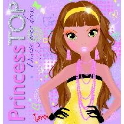 Napraforgó Kiadó: Princess TOP - Design Your Dress - Purple