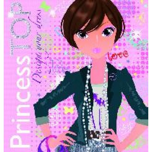 Napraforgó Kiadó: Princess TOP - Design Your Dress - Pink