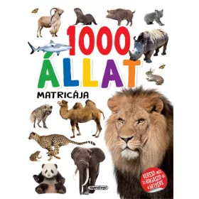 Foglalkoztató: 1000 állat matricája (fehér)