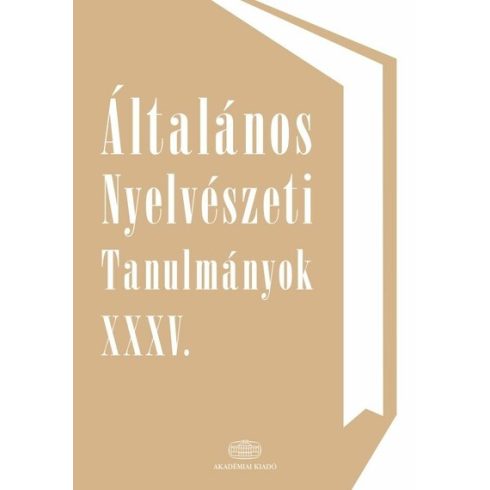 Surányi Balázs, Gyuris Beáta: Általános Nyelvészeti Tanulmányok XXXV.