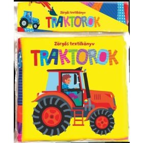 Zörgős textilkönyv - Traktorok