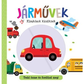 Puzzle-Könyv: Kirakósok kicsiknek - Járművek