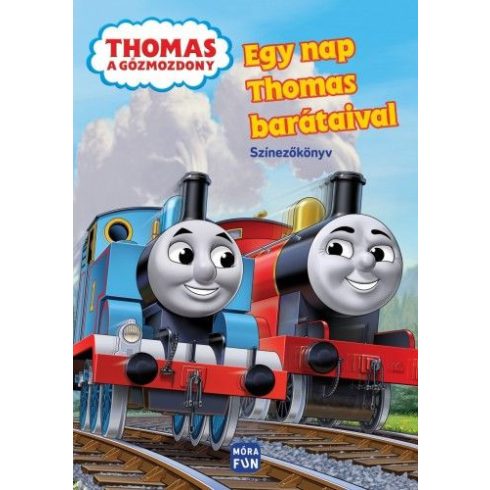 : Thomas a gőzmozdony - Egy nap Thomas barátaival - Színezőkönyv