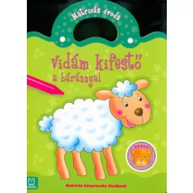 Kifestő: Vidám kifestő a báránnyal - Matricás óvoda