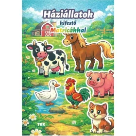 Kifestő: Háziállatok kifestő - Matricákkal