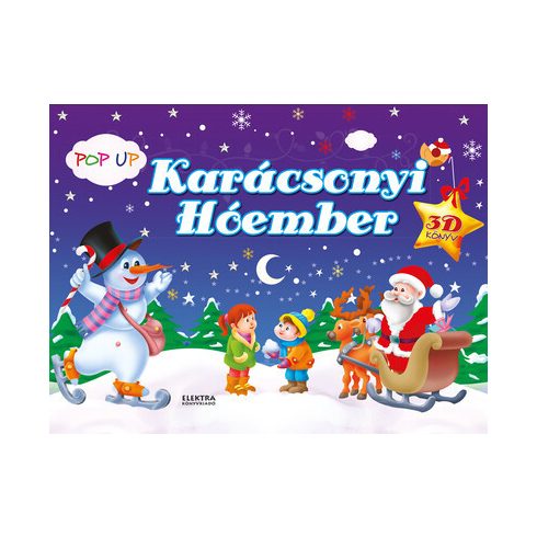Karácsonyi hóember - 3D könyv §K