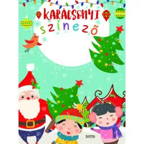 Karácsonyi színező színes ceruzákkal §K