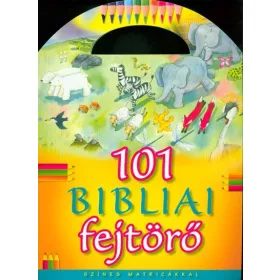 Foglalkoztató: 101 bibliai fejtörő - Színes matricákkal
