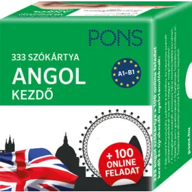   Szókártya: PONS 333 szókártya Angol kezdő + 100 online feladat - Kezdő és újrakezdő nyelvtanulóknak