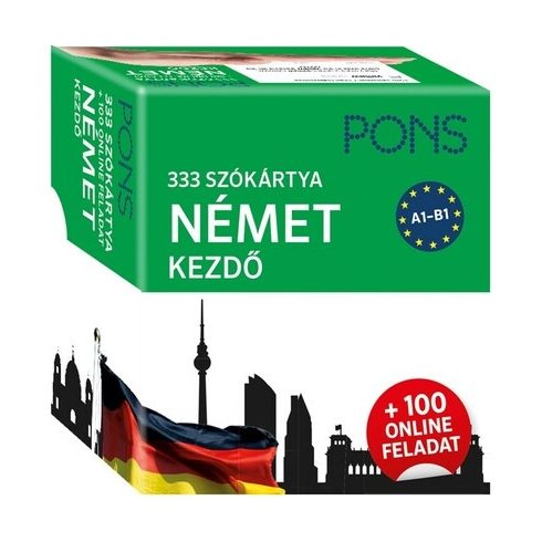 Szókártya: PONS 333 szókártya Német kezdő + 100 online feladat - Kezdő és újrakezdő nyelvtanulóknak
