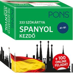   Seres Krisztina: PONS 333 szókártya SPANYOL kezdő - + 100 online feladat