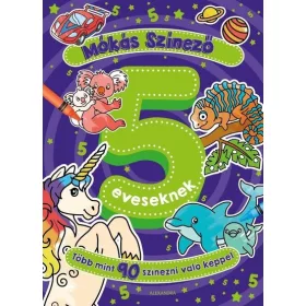 Foglalkoztató: Mókás színező 5 éveseknek